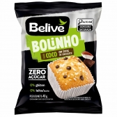 Bolinho Belive Sem Açúcar Sem Glúten Sem Leite - Coco com Gotas de Chocolate