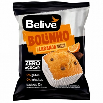 Bolinho Belive Sem Açúcar Sem Glúten Sem Leite