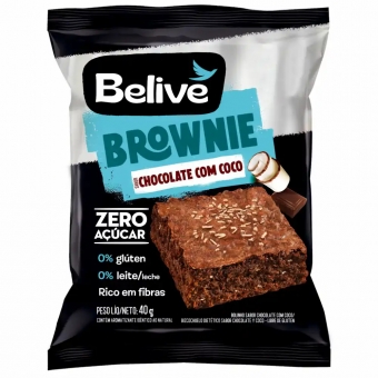 Brownie Fit Sem Açúcar Sem Glúten Sem Leite Belive