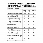 Brownie Fit Sem Açúcar Sem Glúten Sem Leite Belive - Chocolate com Coco