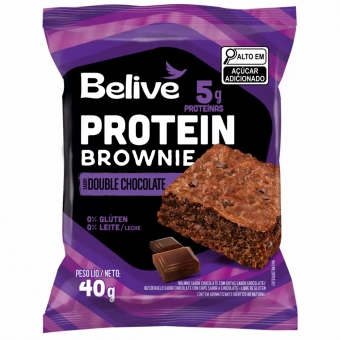 Brownie Protein Sem Açúcar Sem Glúten Sem Leite Belive