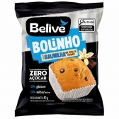 Bolinho Belive Sem Açúcar Sem Glúten Sem Leite - Baunilha com Gotas de Chocolate
