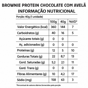 Brownie Protein Zero Açúcar Belive